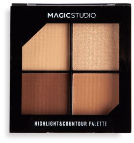 Magic Studio Paleta rozświetlaczy i kontur&oacute;w 2,8 gr