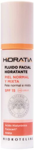 Hidrotelial Nawilżający fluid do twarzy do cery normalnej i mieszanej SPF 15 50 ml