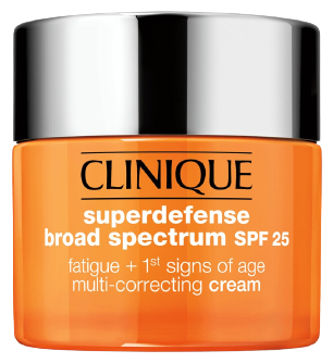 Clinique Superdefense Zmęczenie + Oznaki Wieku Multi-Krem Korygujący SPF 25 Sk&oacute;ra Sucha i Mieszana