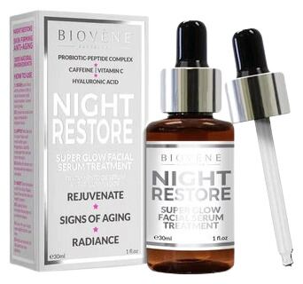 Biov&egrave;ne Kuracja Serum do Twarzy Super Glow Night Restore 30ml