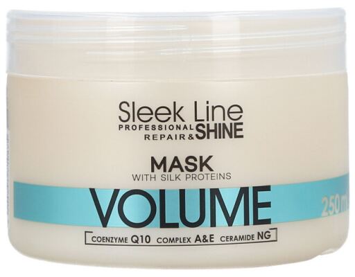Sleek Line Jedwabna maska do włosów cienkich 250 ml