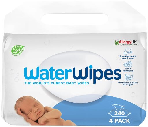 Waterwipes Chusteczki nawilżane dla niemowląt 99,9% Bio 3 x 60 sztuk