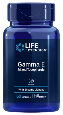 Life Extension Mieszane tokoferole Gamma E EU 60 kapsułek żelowych
