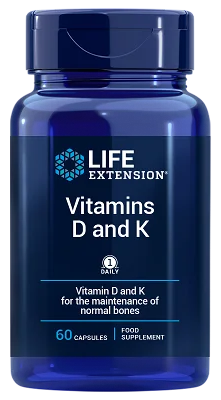 Life Extension Witaminy D i K 60 kapsułek wegetariańskich UE