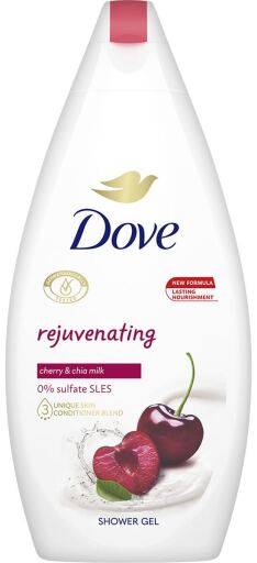 Odmładzający żel pod prysznic z mlekiem wiśniowym i chia 450 ml