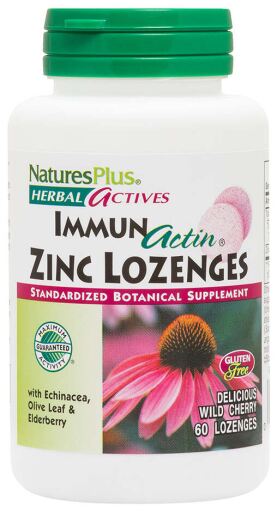 NaturesPlus ImmunActin Zinc Pastylki 60 Tabletek