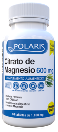 Polaris Cytrynian Magnezu 600 mg 60 Tabletek