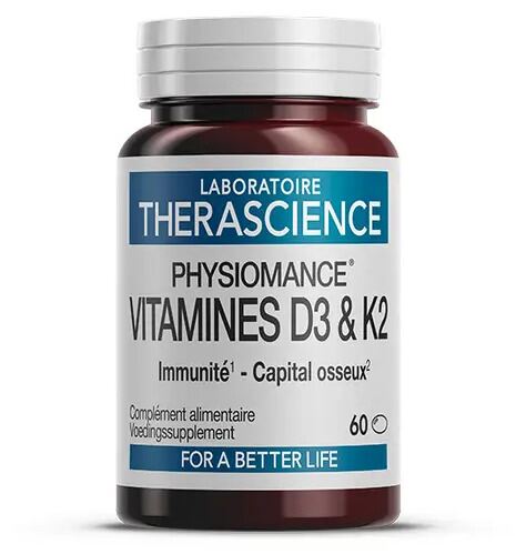 Therascience Physiomance Witamina D3+K2 60 kapsułek
