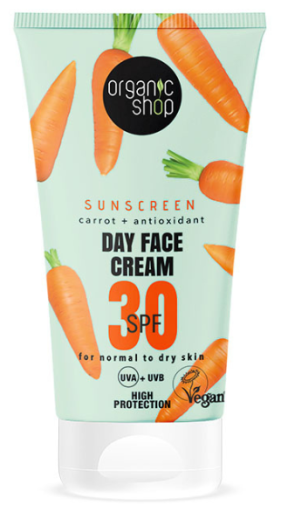 Krem przeciwsłoneczny do twarzy na dzień z marchewką SPF 30 50 ml