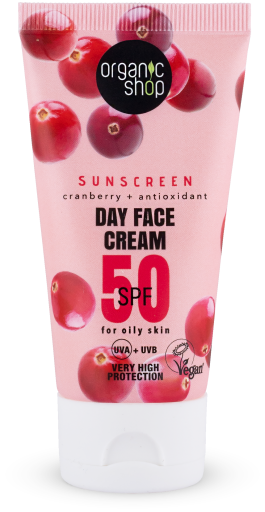 Krem przeciwsłoneczny Żurawinowy krem do twarzy na dzień SPF 50 50 ml
