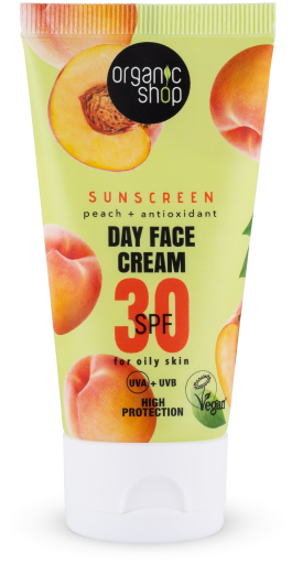 Krem przeciwsłoneczny do twarzy na dzień z brzoskwinią SPF 30 50 ml