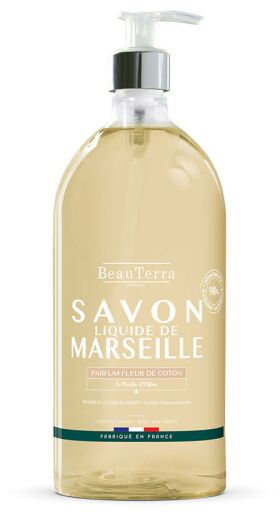 BeauTerra Mydło marsylskie z kwiat&oacute;w bawełny