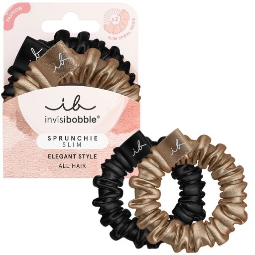 Invisibobble Sprunchie Slim True Golden Scrunchie 2 sztuki