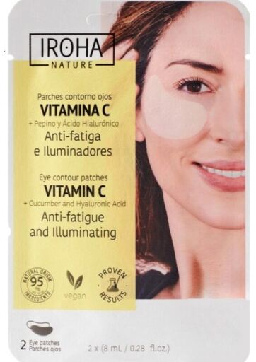 Iroha Nature Plastry rozświetlające cienie i worki przeciwzmęczeniowe 10 sztuk