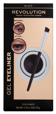 Revolution Beauty London Czarny eyeliner w żelu 3 gr