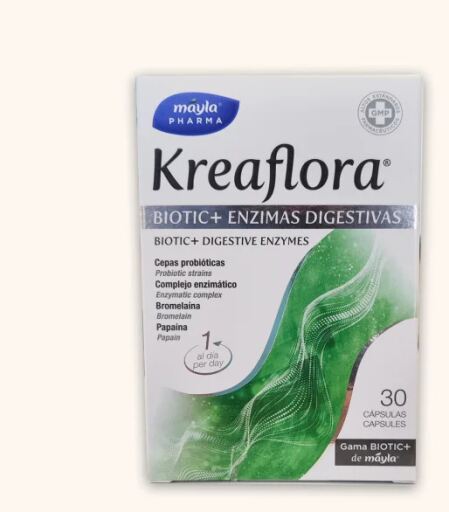 Kreaflora Biotic+ Enzymy trawienne 30 kapsułek