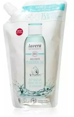 Lavera Basis Sensitiv Żel pod prysznic 2 w 1, uzupełnienie 500 ml