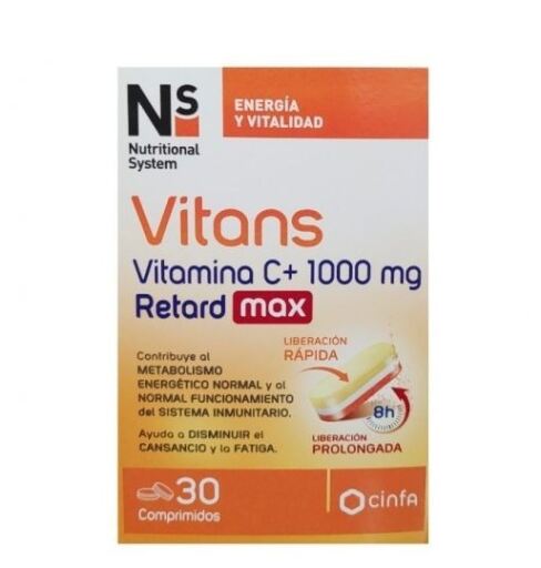 Ns Vitans Witamina C+ 1000 mg Retard Max 30 kapsułek