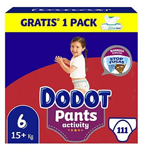 Spodnie Aktywne Pieluchy Rozmiar 6 (+15Kg) + Chusteczki