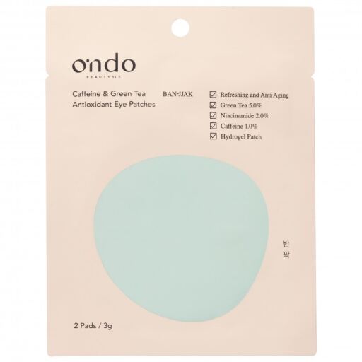 Ondo Beauty 36.5 Płatki pod oczy z kofeiną i zieloną herbatą