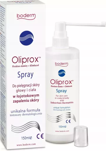 Oliprox Spray Leczenie Łojotokowego Zapalenia Skóry 150 ml