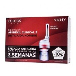 Vichy Dercos Aminexil Clinical 5 Kuracja przeciw wypadaniu włos&oacute;w dla mężczyzn 21x6 ml