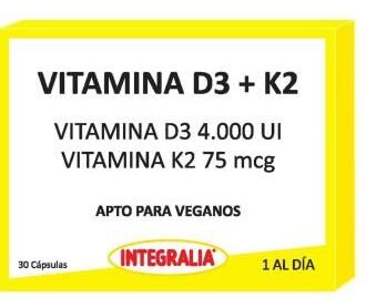 Witamina D3+K2 30 kapsułek wegańskich