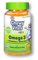 Chewy Vites Omega 3 dla dzieci 60 jednostek