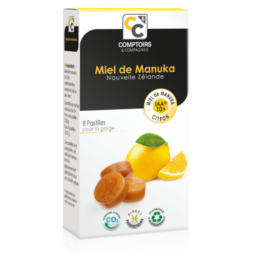 100% Mi&oacute;d Manuka Tabletki Iaa10+ 8% Sok Z Cytryny 8 Tabletek