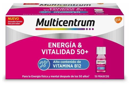 Multicentrum Energy &amp; Vitality o smaku malinowym 15 ampułek