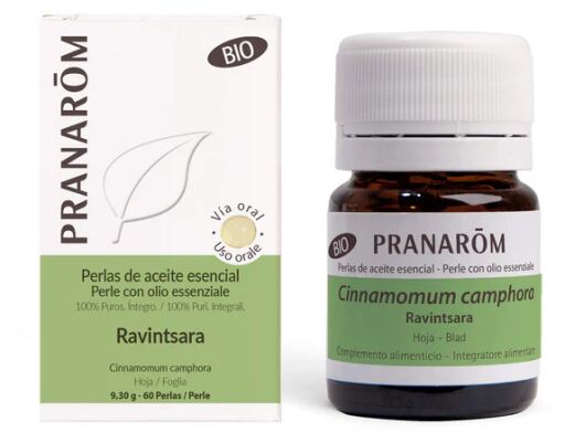 Pranarom Perły olejk&oacute;w eterycznych Ravintsara 60 pereł