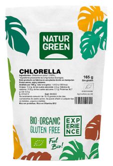 Naturgreen Organiczna chlorella w proszku 165g