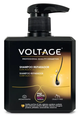 Voltage Cosmetics Szampon regenerujący Prebiotic Hair Technology z olejem marula 500 ml