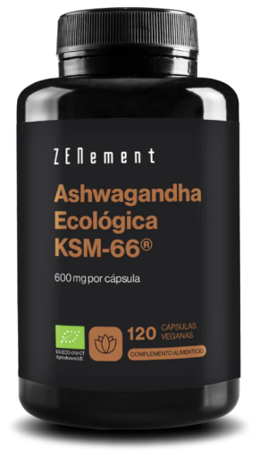 Zenement Organiczna ashwagandha KSM-66 600 mg 120 kapsułek