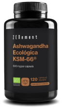 Organiczna ashwagandha KSM-66 600 mg 120 kapsułek
