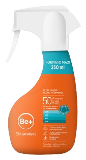 Be+ Skinprotect Ultra Fluid Spray do twarzy i ciała SPF 50+ 250 ml
