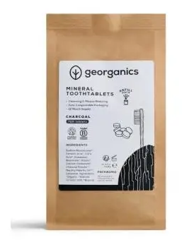 Georganics Pasta do zęb&oacute;w z węglem aktywnym mineralnym 720 tabletek musujących