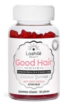 Lashile Good Hair Women bez cukru czerwone owoce 60 żelków