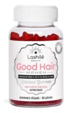 Lashile Good Hair Women bez cukru czerwone owoce 60 żelków