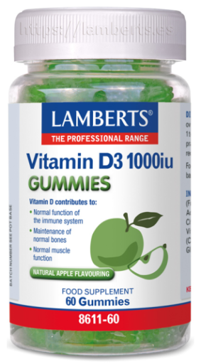 Witamina D3 1000 Ui 60 Gummies