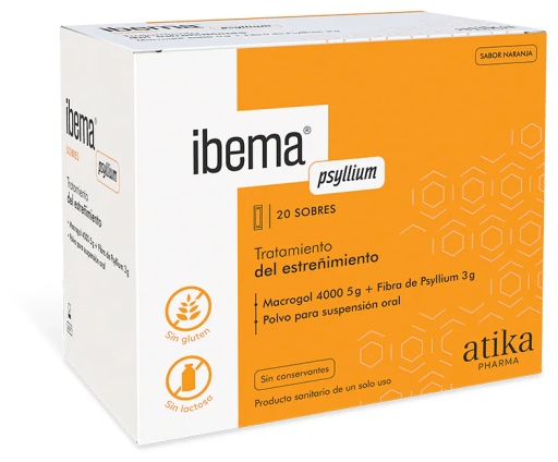 Atika Pharma Ibema Psyllium Powder Oral Solution 20 saszetek x 9 gr