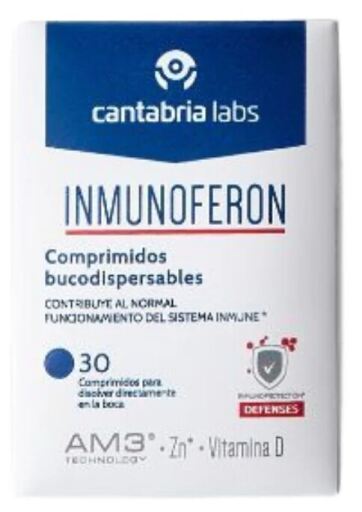 Cantabria Labs Inmunoferon 30 tabletek ulegających rozpadowi w jamie ustnej