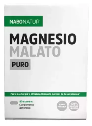 Mabonatur Czysty jabłczan magnezu 80 kapsułek