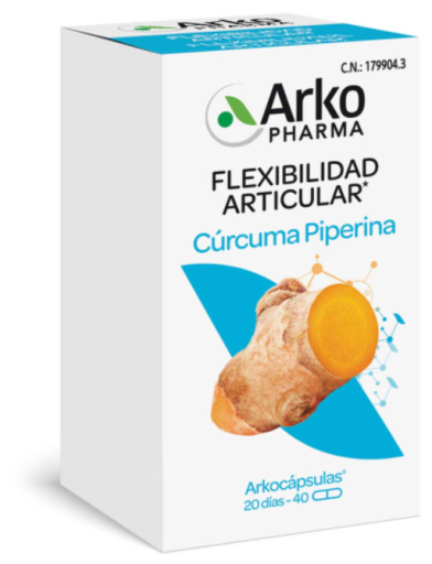 Arkopharma Arkoc&aacute;psulas Turmeric Joint Flexibility 40 kapsułek