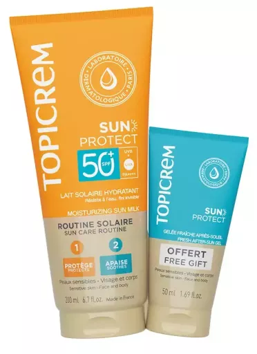 Topicrem Etui z filtrem przeciwsłonecznym SPF50+ 2 sztuki