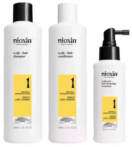 Nioxin Zestaw do łagodnego leczenia System 1 3 sztuki