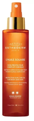 Institut Esthederm L'Huile Solaire Moderate Sun Spray do ciała i włos&oacute;w 150 ml