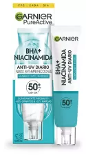 Czysty Aktywny Bha + Niacynamid Niewidoczny Matujący Fluid SPF 50+ 40 ml