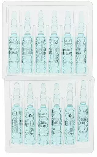 Salerm Fiolki z szarą pokrywką 12 x 5 ml