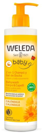 Weleda Szampon dla dzieci i żel pod prysznic z nagietkiem 400 ml